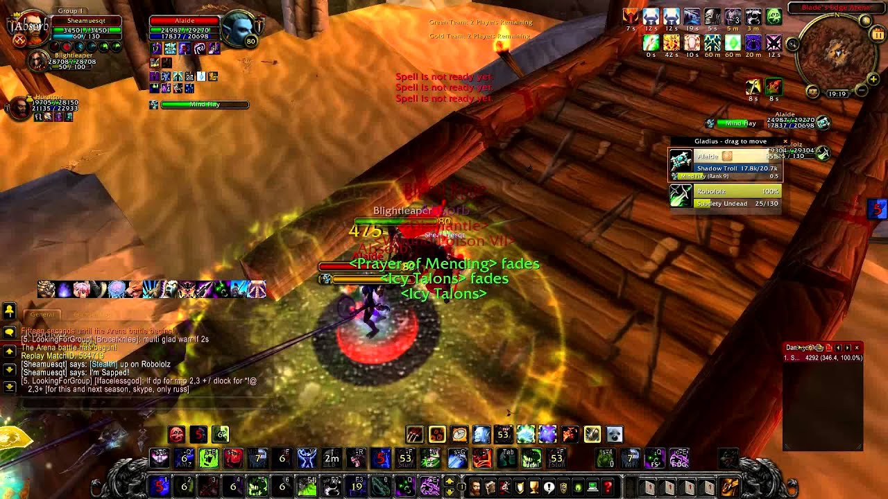 WoW 3.3.5 UH DK & Disc Priest 2v2 Arena in Warmane
