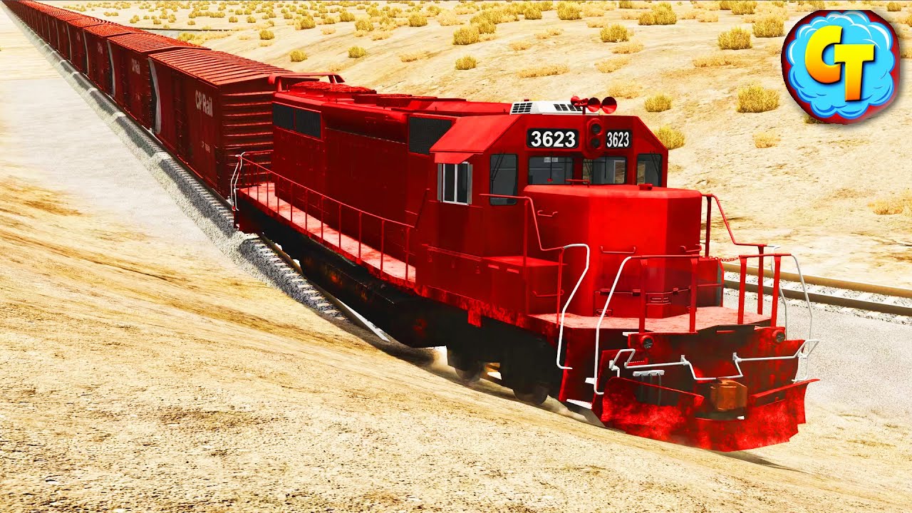 Train Accidents ✅ Railroad ENDLESS Trains Derailments | BeamNG Drive