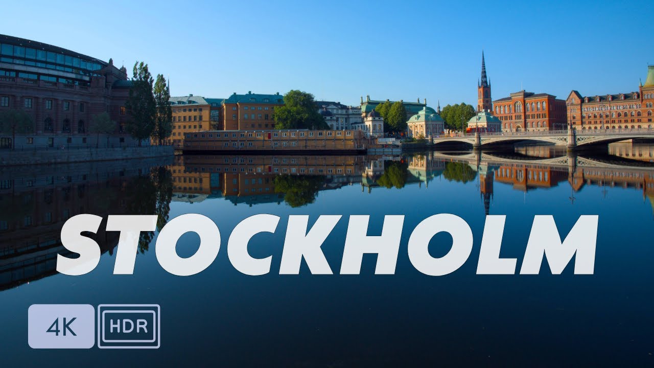 Strolling through Stockholm during sunrise | Sweden 4K