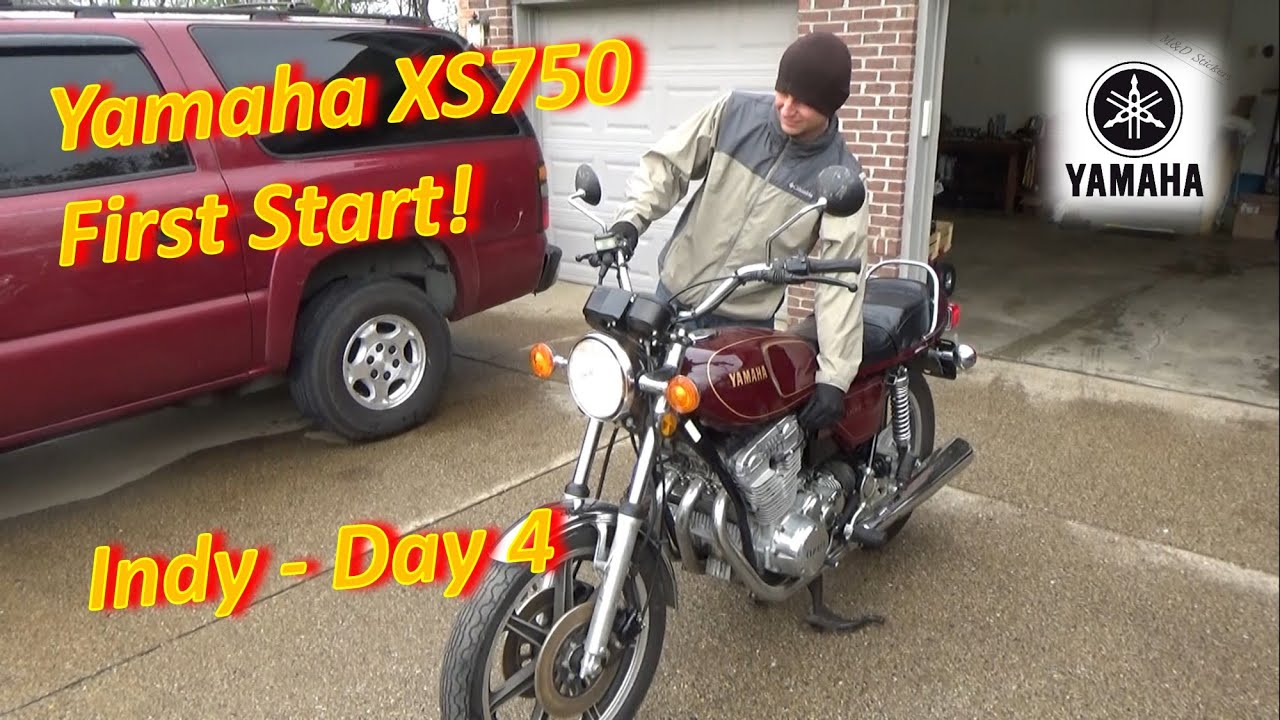 '79 Yamaha XS750 First Start! (Indy Day 4)