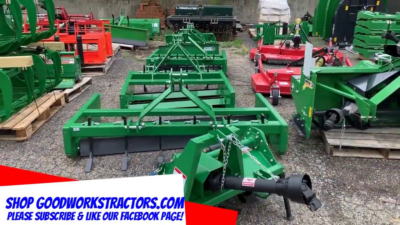 John Deere Green Tractor Attachments! Pallet Forks, Brush Hogs, Tillers, Snowblowers, Land Levelers!