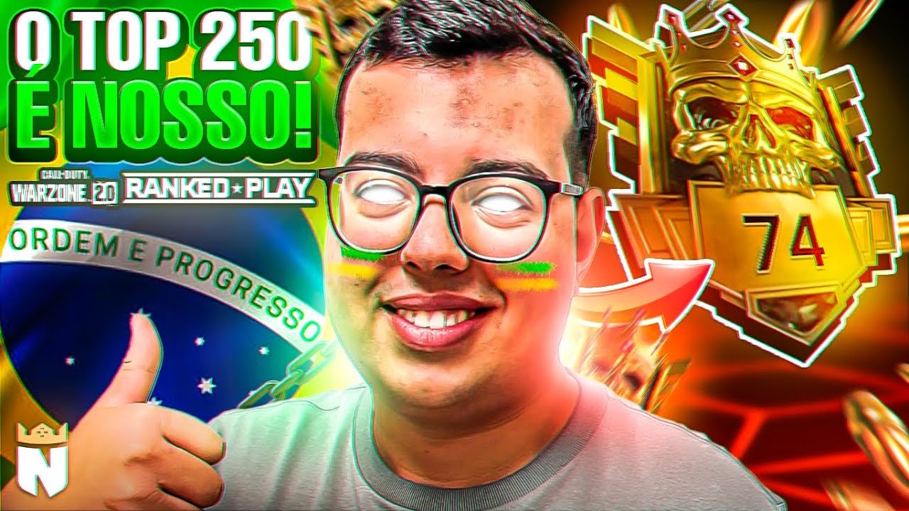 1° BRASILEIRO A PEGAR TOP 250 MUNDIAL NA RANKED DO WARZONE 2.0