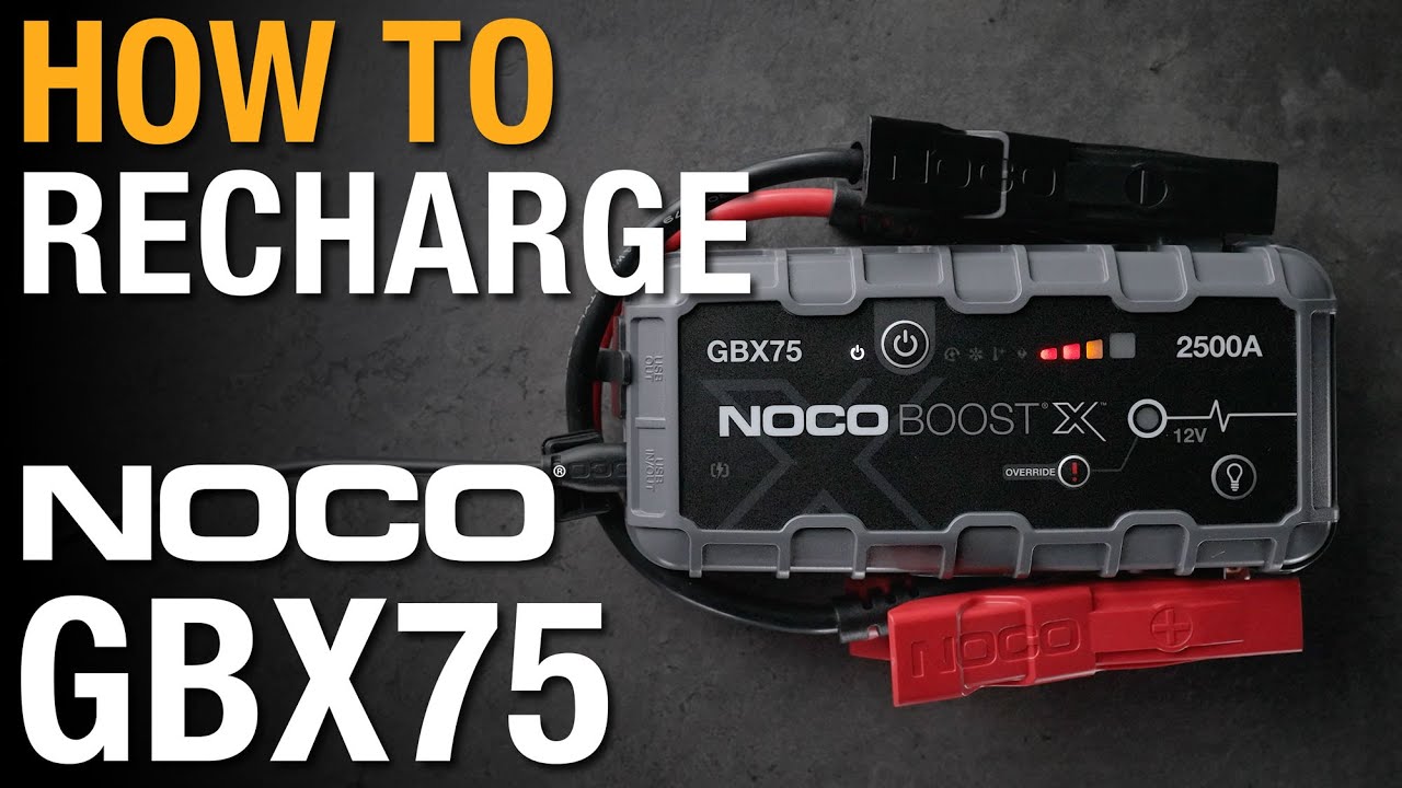 How to Recharge your NOCO GBX75