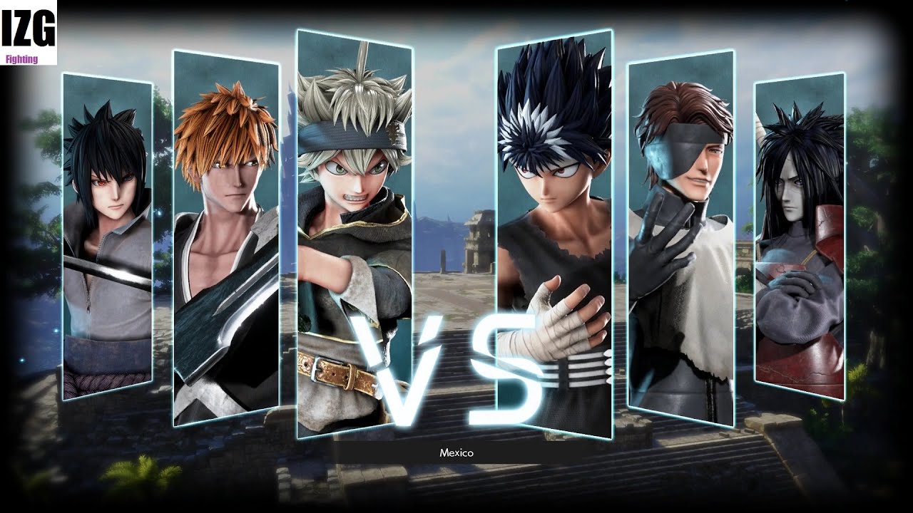 Jump Force - Asta, Ichigo, Sasuke VS Hiei, Aizen, Madara (Hardest AI)