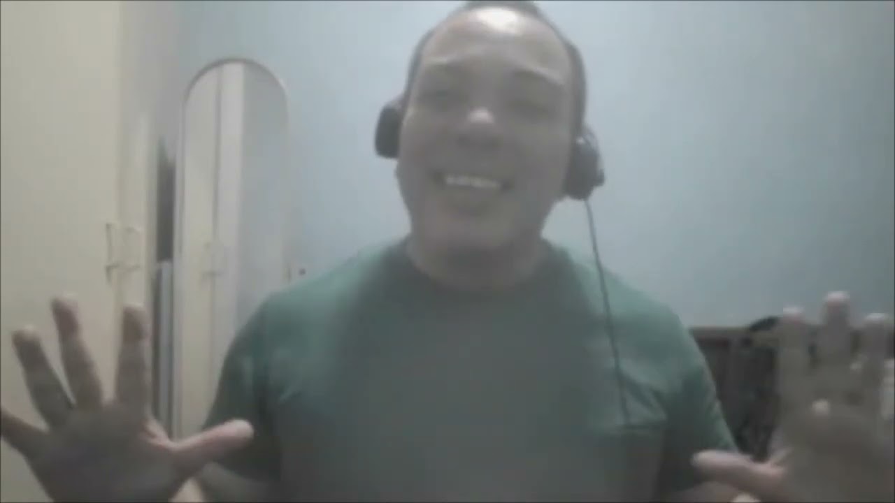 Lipsynching the song 