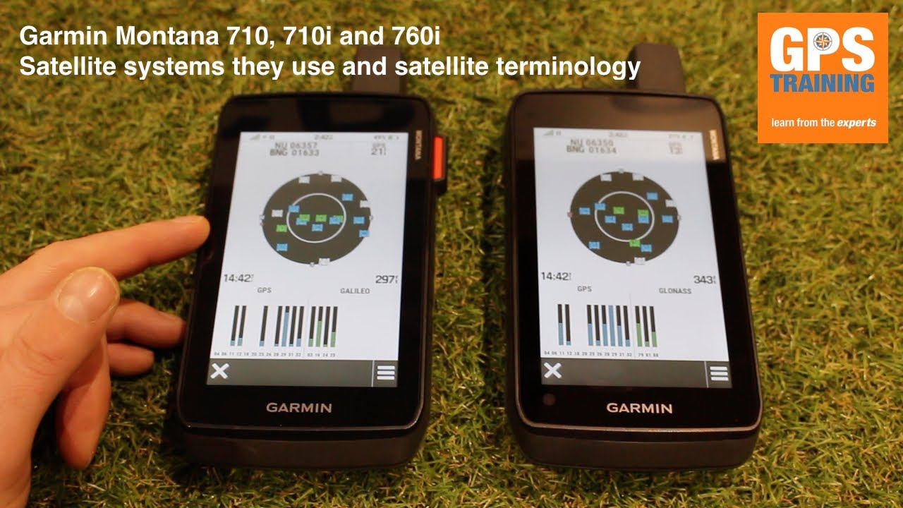 Garmin Montana 710, 710i and 760i - satellite systems