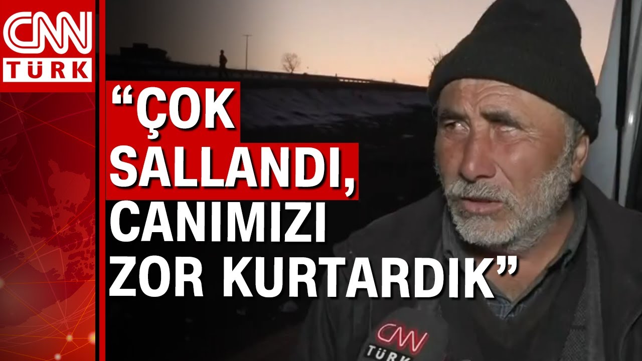 Atalar köyü sakinleri depremde yaşadıklarını CNN Türk'e anlattı