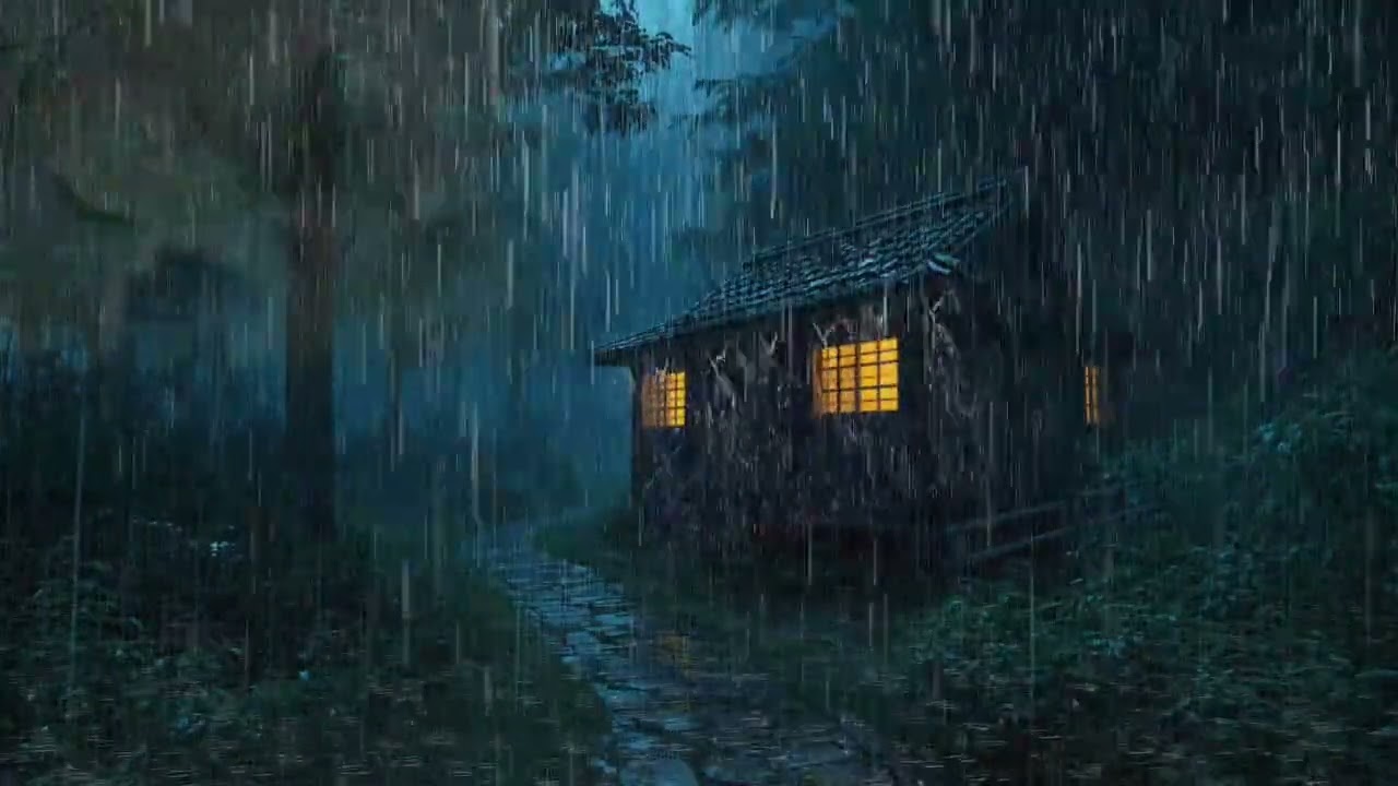 ASMR Stormy Rain Sleep | Heavy Rainstorm Sounds for Deep Relaxation and Peaceful Sleep