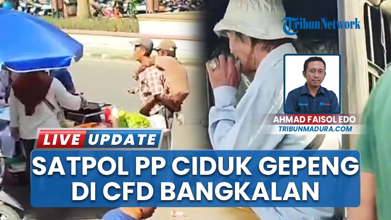 Pengemis dan Pengamen Resahkan Pengunjung CFD Bangkalan, Satpol PP Lakukan Penertiban