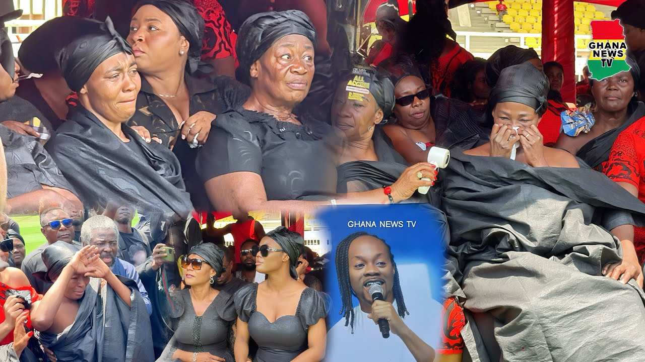 SAD: Daddy Lumba’s Wives, Odo Broni, Akosua Serwaa & Children emotionally arrive to DL’s 1week obser