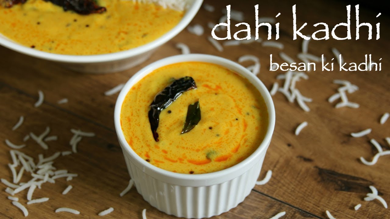dahi kadhi recipe | kadhi chawal | rajasthani kadhi | besan ki kadhi