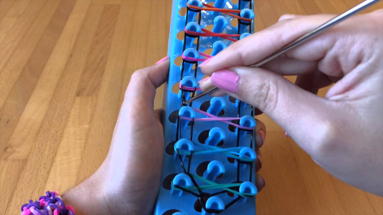 🔵 Come fare: Bracciale con elastici Doppio infinito- Con Telaio By Lilla