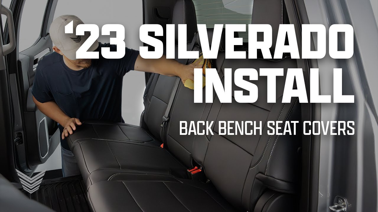 VERTEX OFF-ROAD® | 2023 Chevy Silverado | X-Factor Synthetic Leather™  Back Bench Seat Cover Install