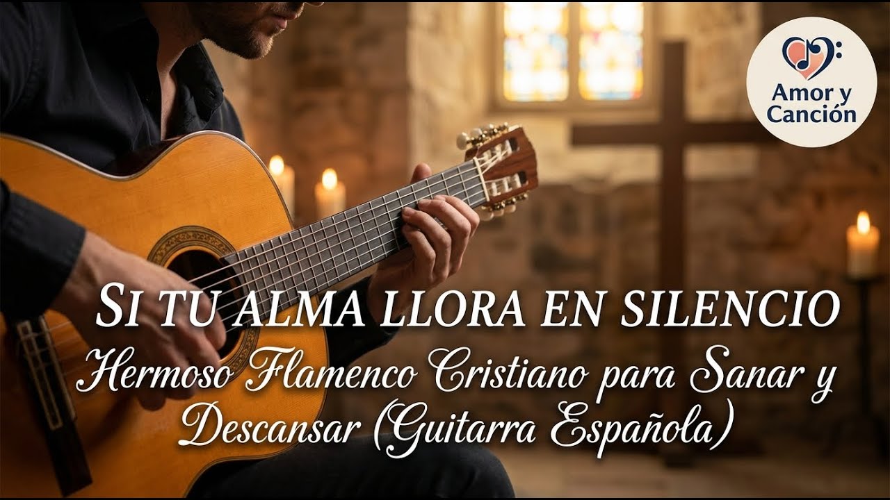 SI TU ALMA LLORA EN SILENCIO | Hermoso Flamenco Cristiano para Sanar y Descansar (Guitarra Española)
