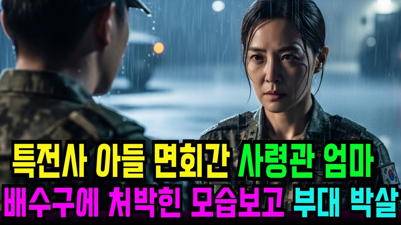 아줌마 꺼져! 특전사 아들 면회 갔다 개무시당한 엄마, 우비 벗자 부대 발칵 뒤집힌 사연 |[사이다 참교육