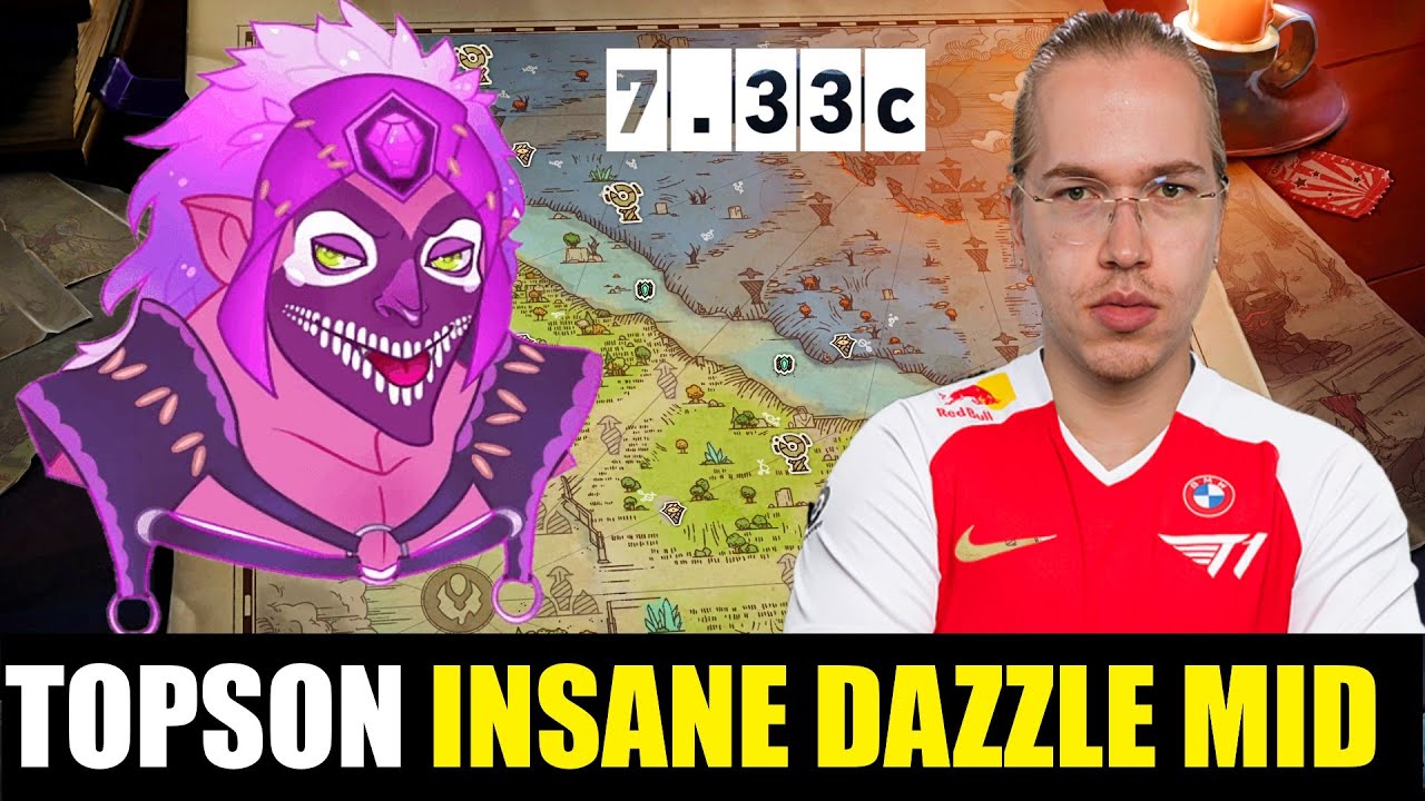 DAZZLE MID TOPSON INSANE MATCH - 7.33c DOTA 2 high mmr match #dota2 #dota2gameplay