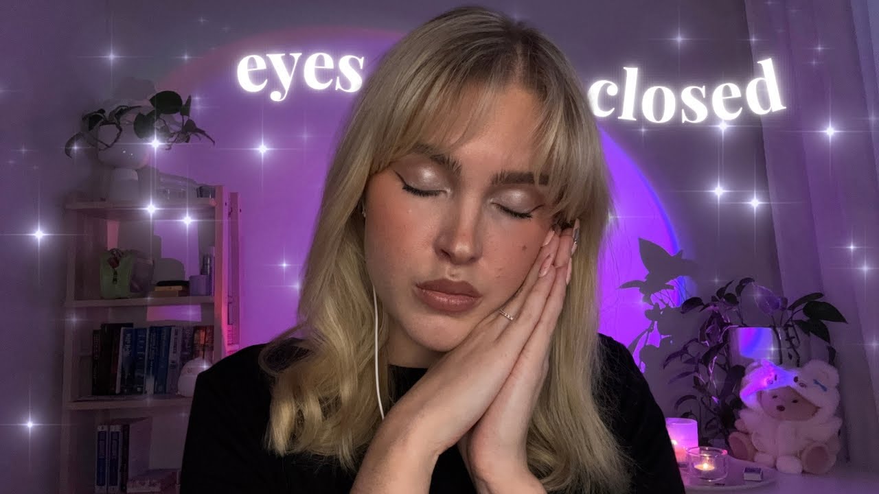 ASMR eyes closed instructions for sleep 😴 | fall asleep in 40 minutes | whispering only