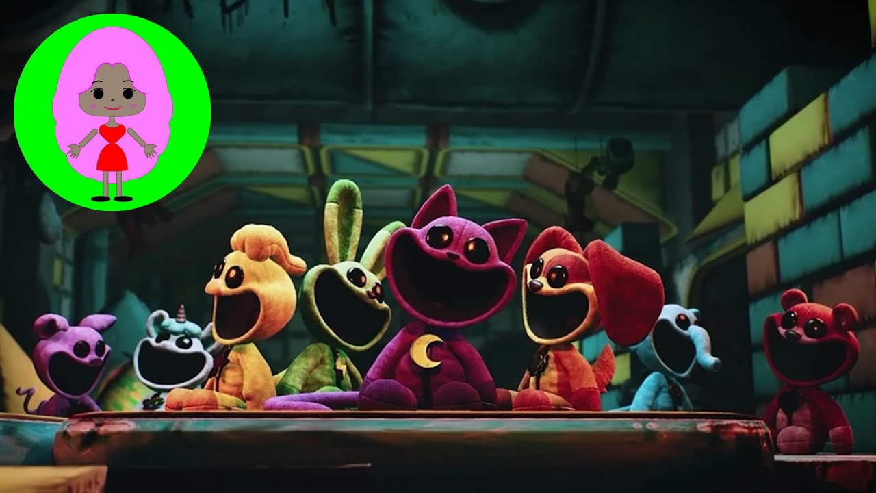🇧🇷 Criaturas Sorridentes　🐘🐓🐷🐰🐻🐶🦄🐱　Poppy Playtime Capítulo 3 