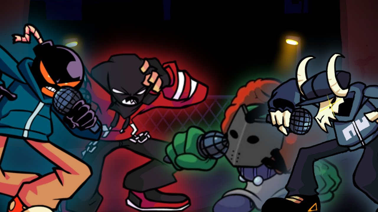 Agoti, Whitty, Tabi and Tricky Sings HEADACHE - Friday Night Funkin'