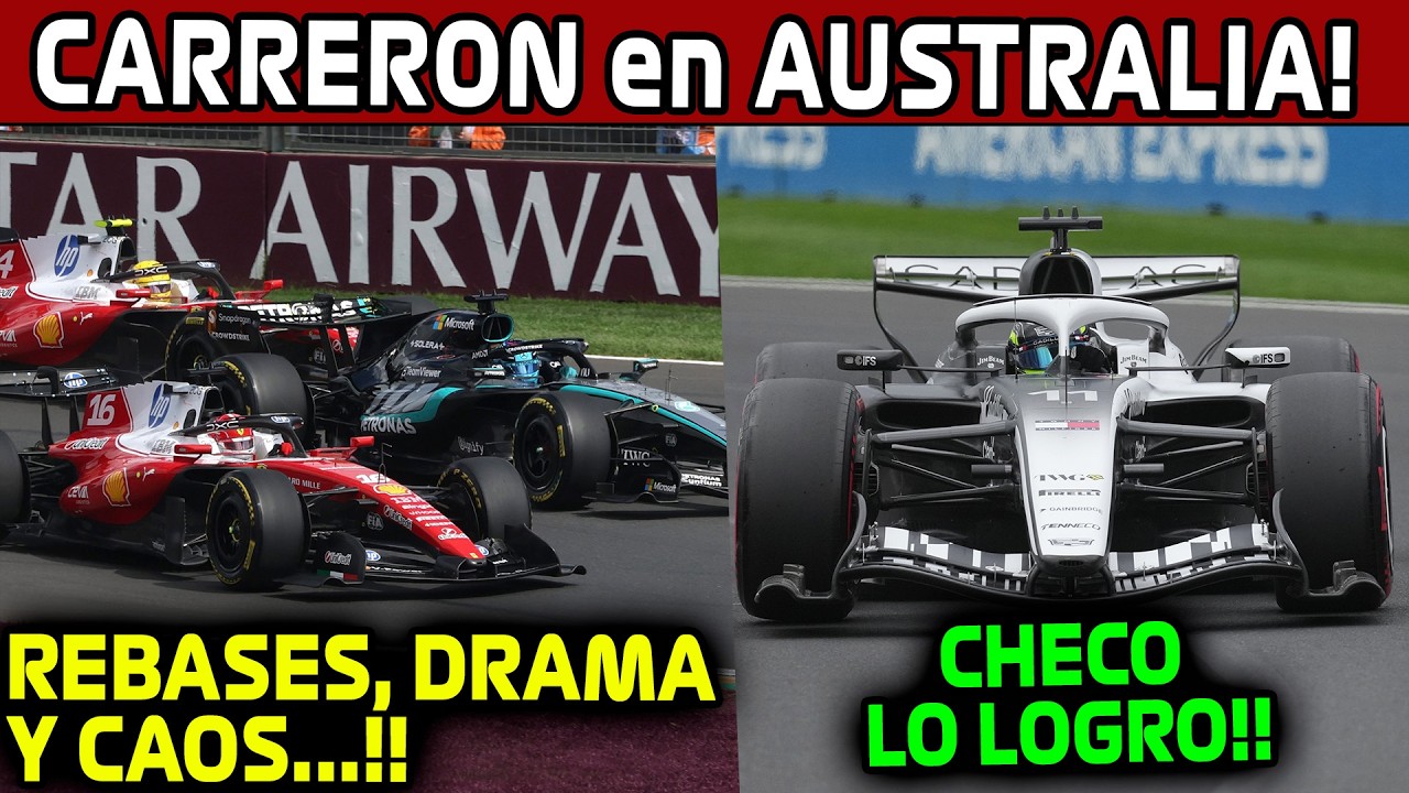 CARRERON de FORMULA 1!! CHECO y CADILLAC CUMPLEN!! MERCEDES y FERRARI DOMINAN!! GP AUSTRALIA F1 2026