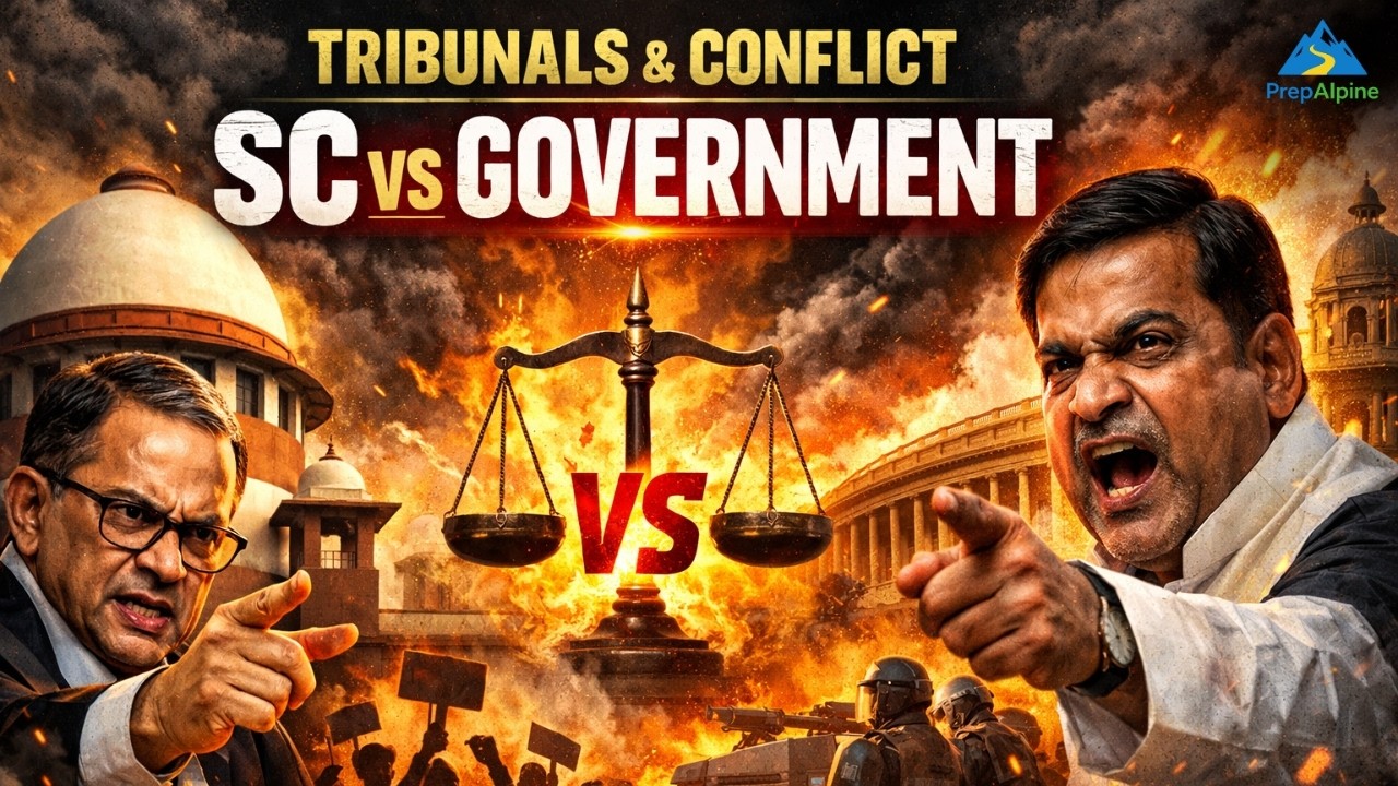 The ULTIMATE CLASH: Supreme Court vs. Government! Tribunals & Conflict Explained | High Yield Series