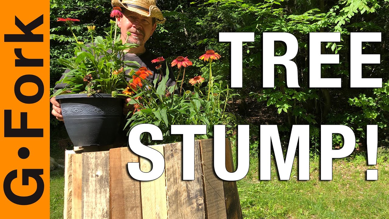 Pallet Tree Stump Planter!