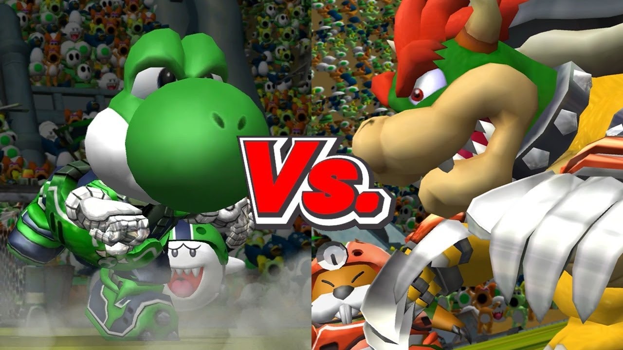 Mario Strikers Charged - Yoshi Vs. Bowser
