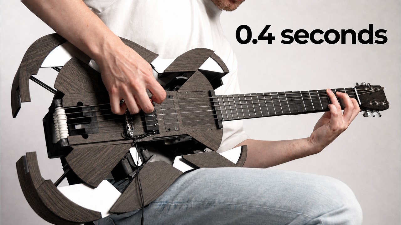 Ukulele that transforms into a guitar mid-performance