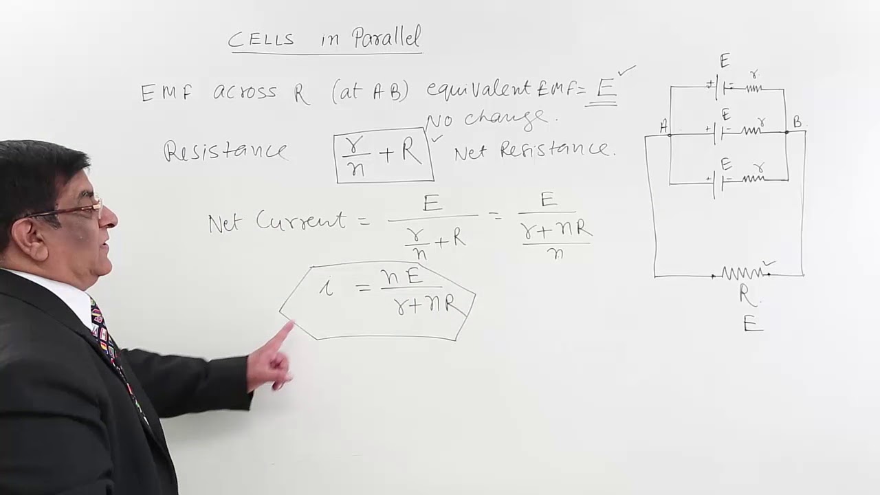 Class 12th – Cells in Parallel | Current Electricity | Tutorials Point