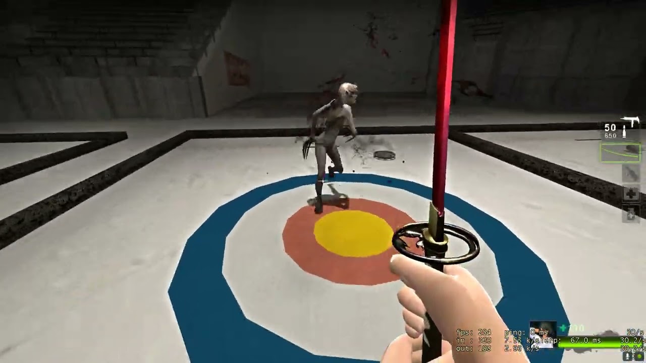Left 4 dead 2 Witch melee kill triangle method