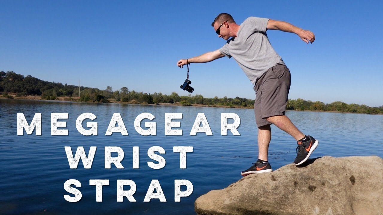 MegaGear Leather Wrist Strap on the Sony A6000