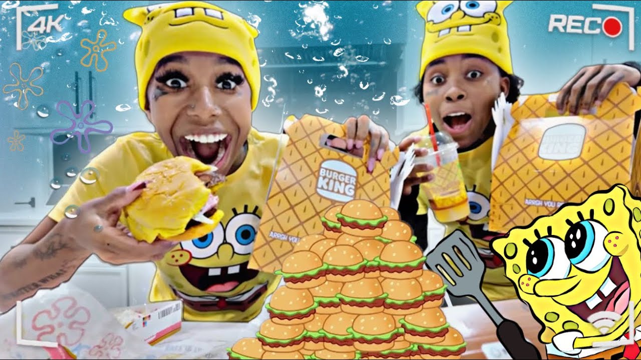 TRYING SPONGEBOB NEW MEAL 😱 !!!