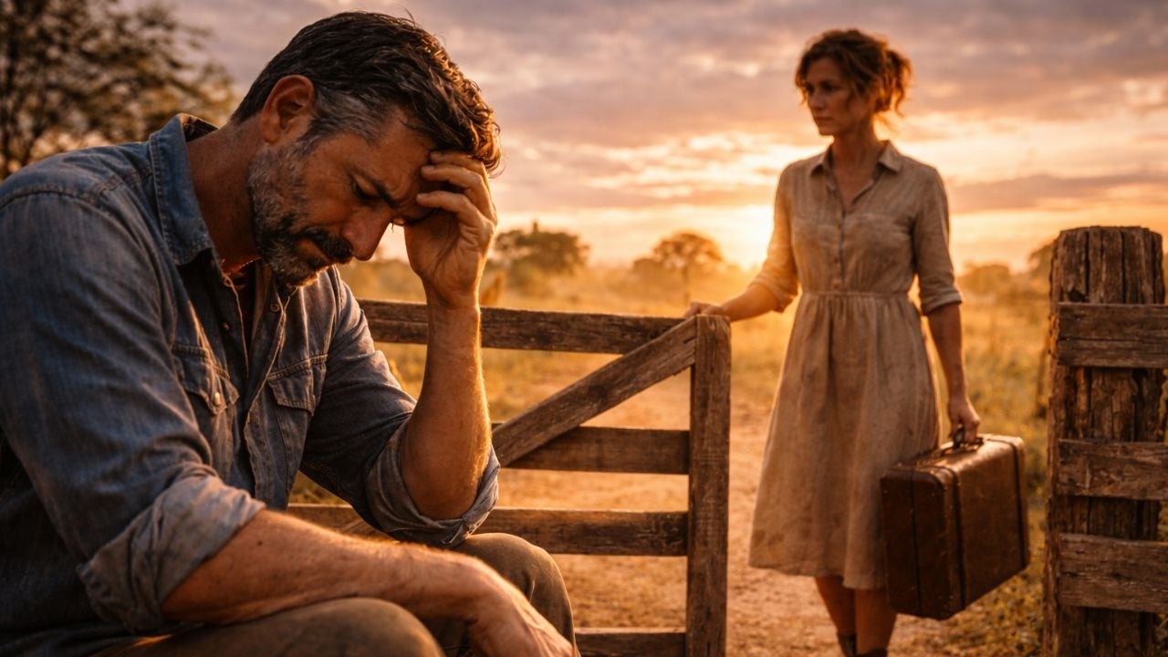 Ele Enterrou a Esposa… e Jurou Nunca Amar — Até Ela Chegar à Porteira