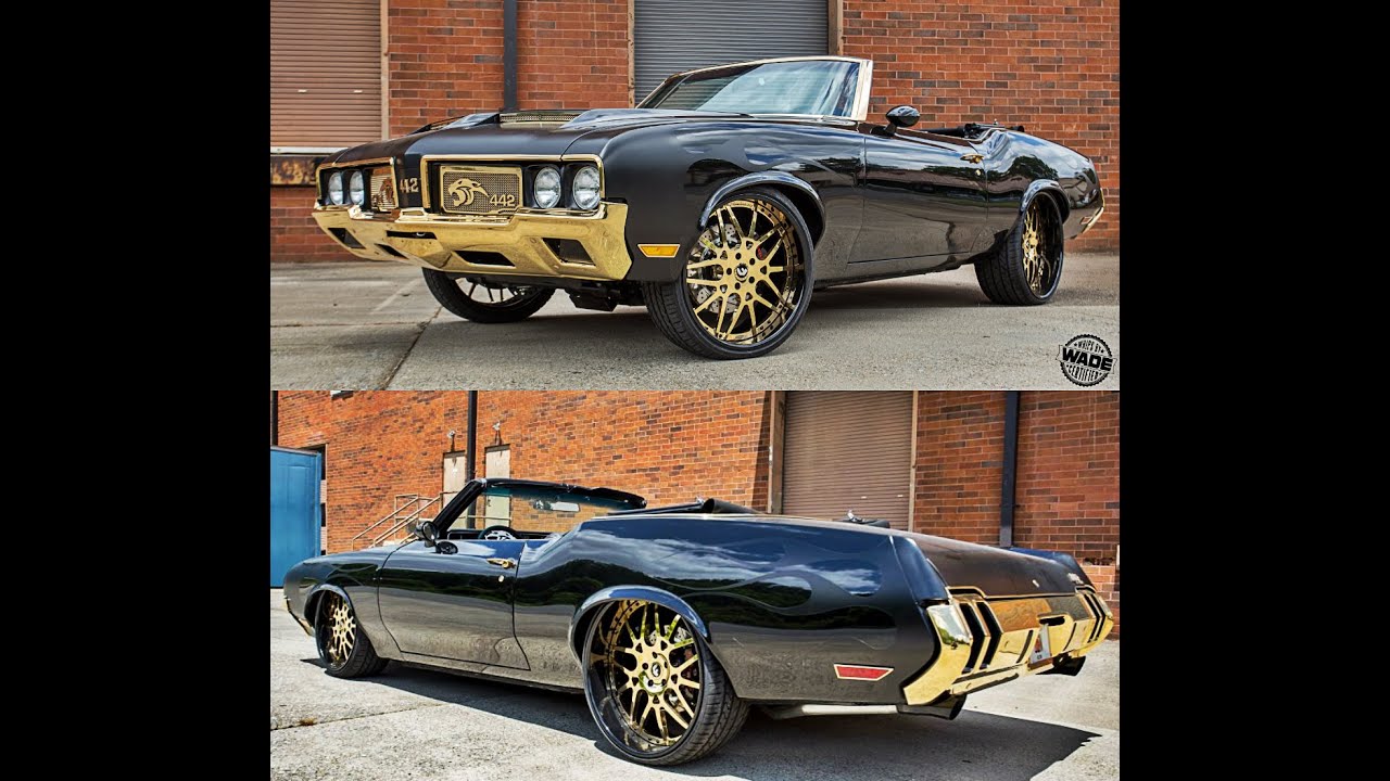 Cam Newton's Oldsmobile 442 on 24kt Gold 24