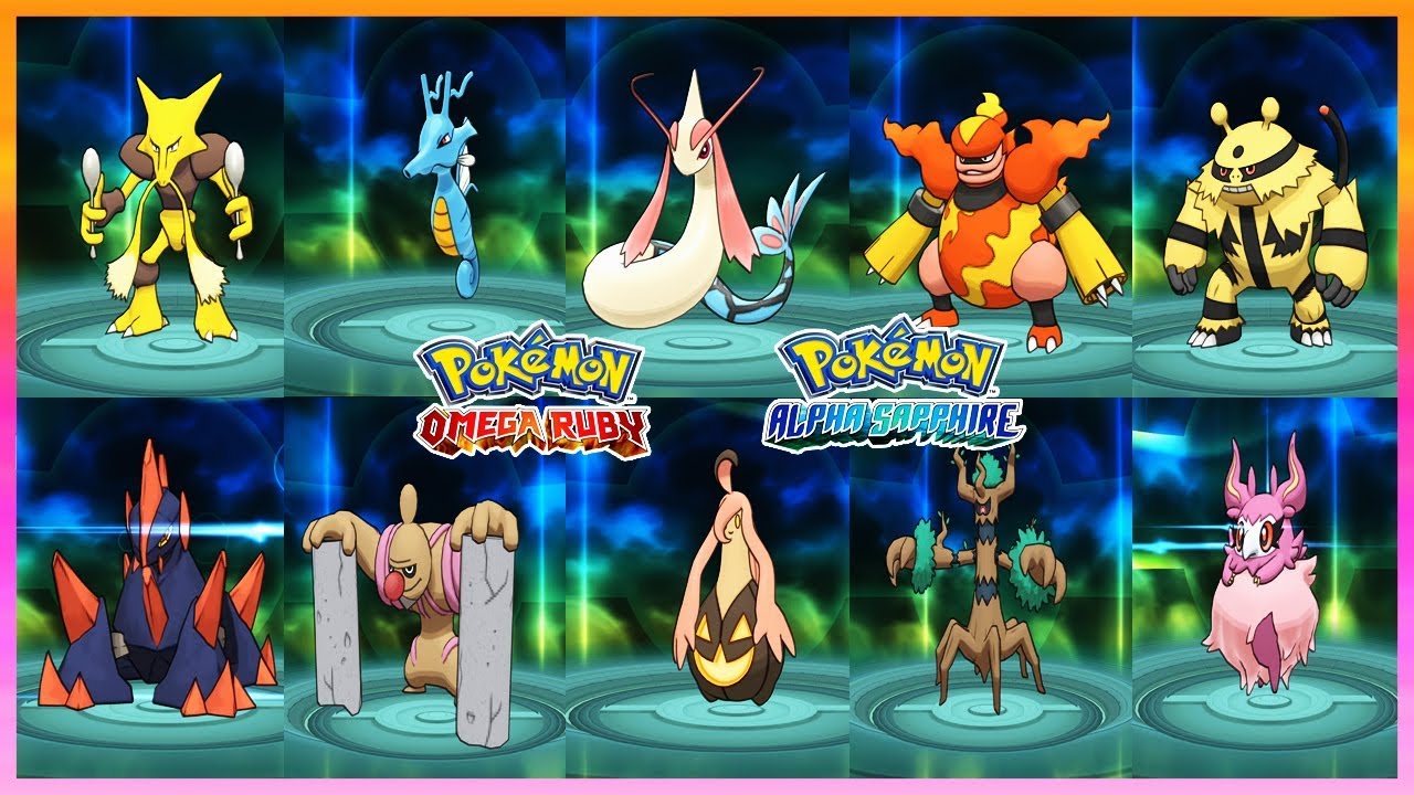 Pokemon OmegaRuby & AlphaSapphire - All Pokemon Trade Evolves From Generation (1-6)