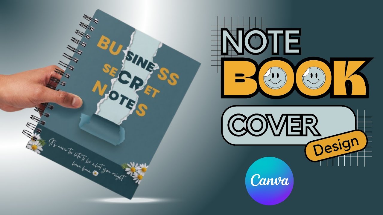 Notebook Cover Design in Canva | Business Notebook Cover | Book Cover Design