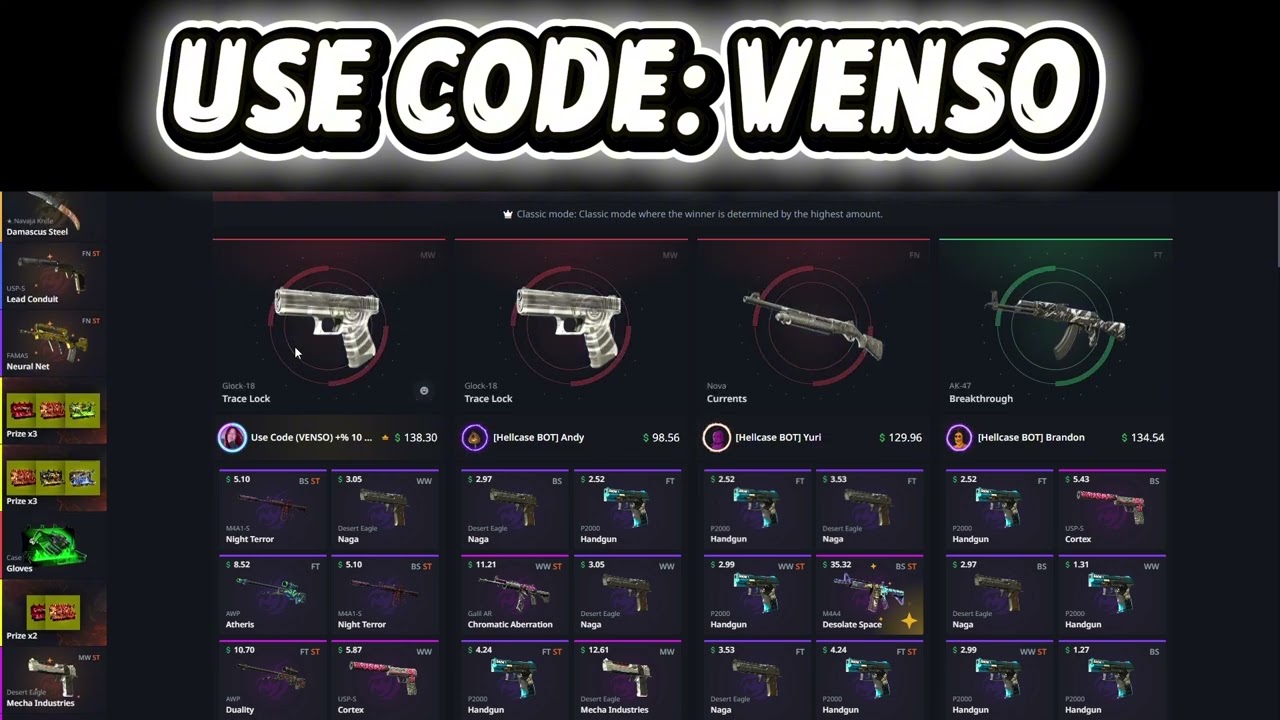 Hellcase Case Opening | Promo Code VENSO 2026 🔥