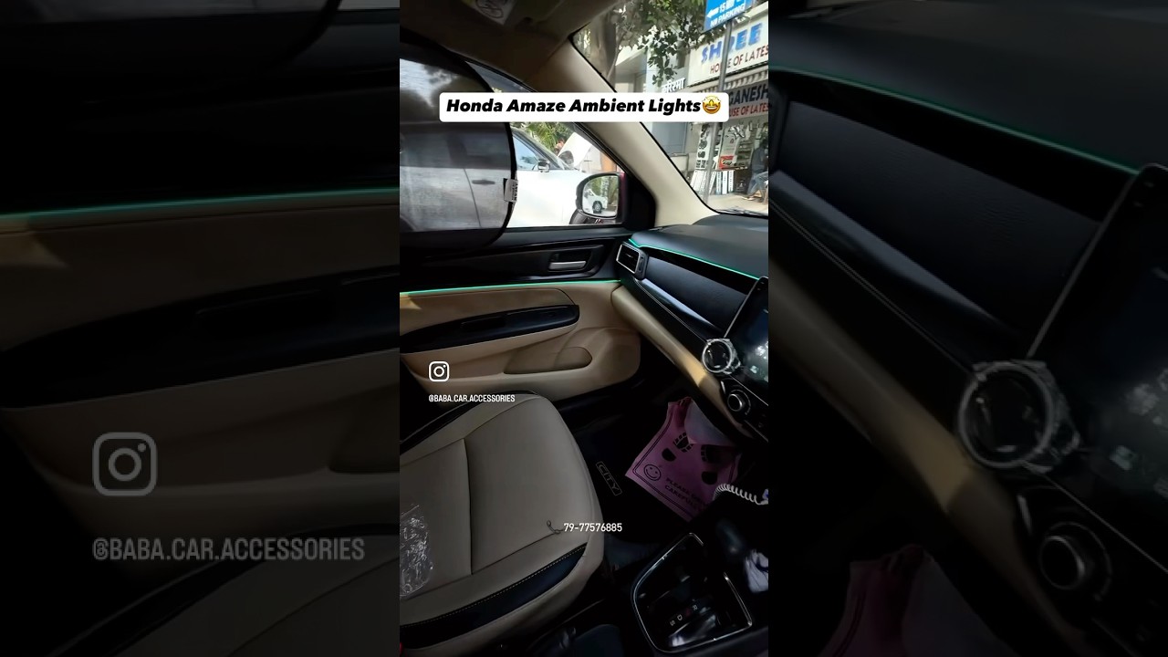 Honda Amaze Ambient Lights🤯