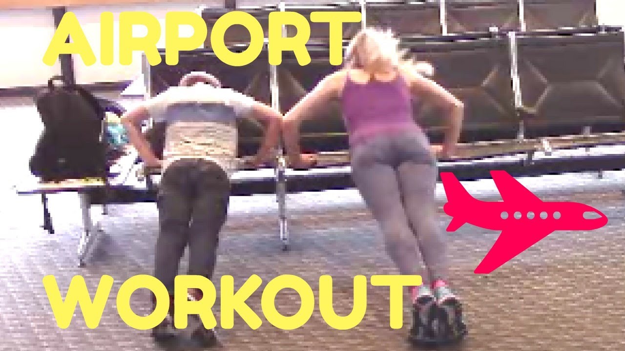 Airport Workout With Coach Meggin And Jacob!