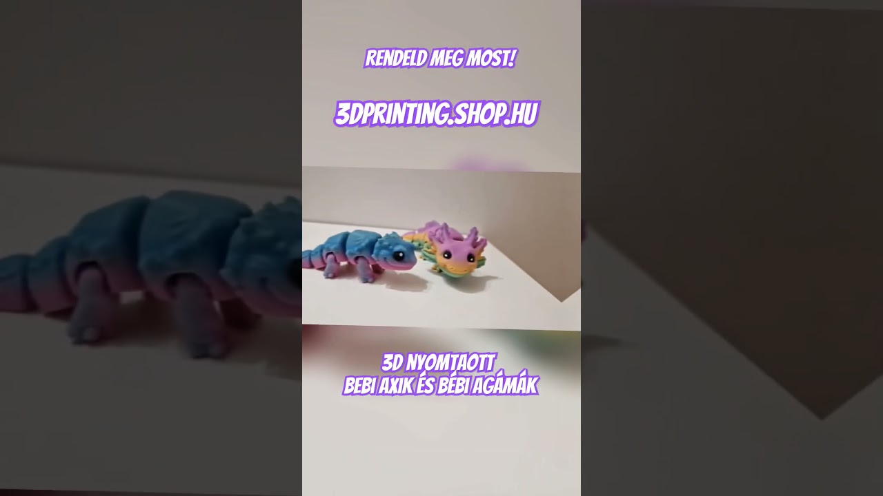 Rendeljetek Ti is ilyen cuki kis 3d nyomtatott b&eacute;bi &aacute;llatk&aacute;kat!