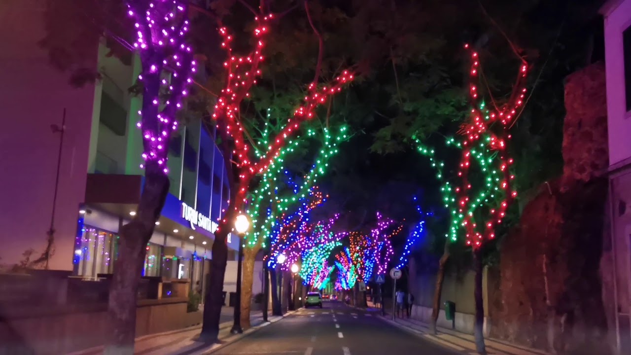 Funchal, Madeira Christmas Lights Dec 9th 2019