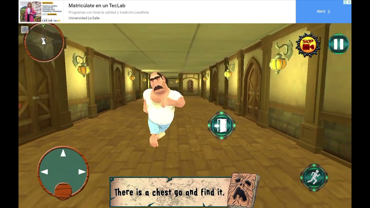 jugando virtual scary neighbor game