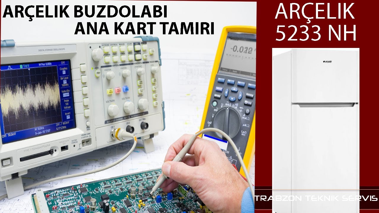 Arçelik 5233 NH Buzdolabı Çalışmıyor - Arıza Ana Kart Tamiri Detaylı Tamir Videosu