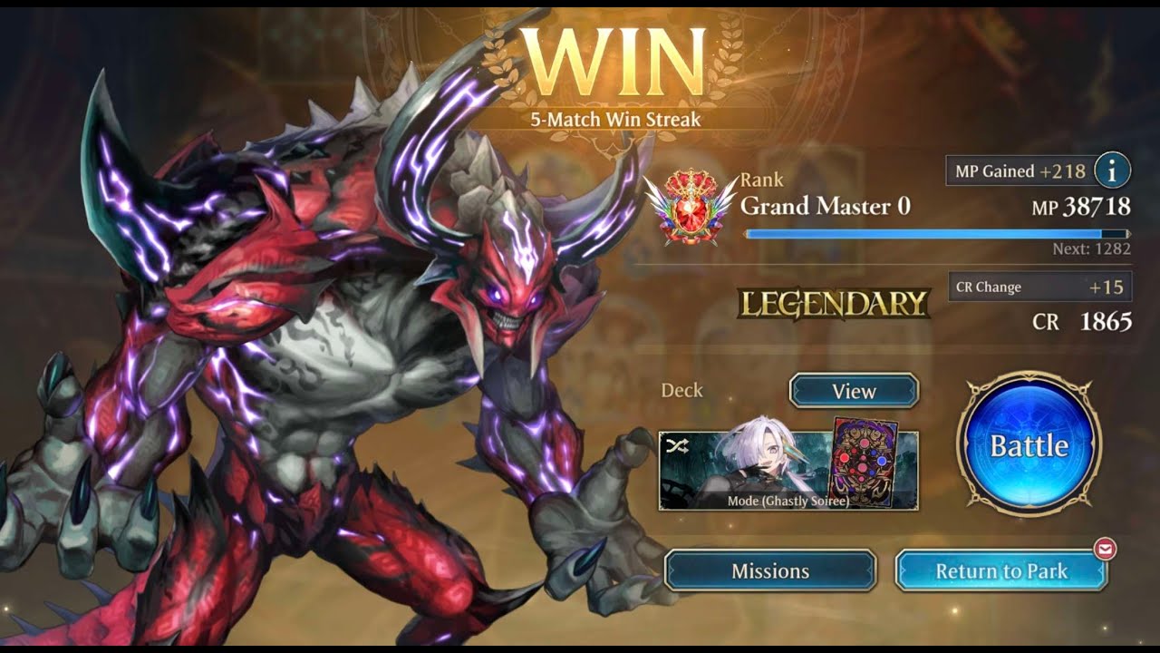 (GM0 37K Ranked) 5-Win Streak Mode Abyss [Shadowverse: Worlds Beyond/Heirs of the Omen]