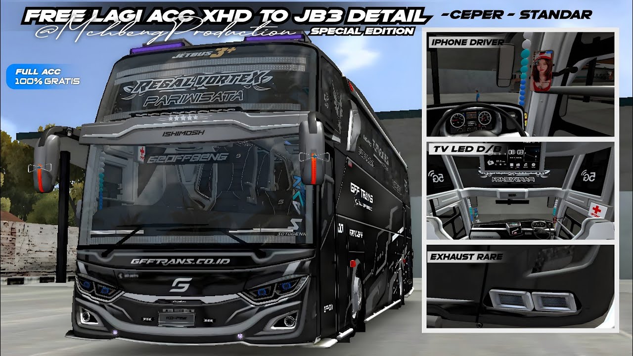 share KODENAME ACC XHD TO JB3 DETAIL FREE FULL ACC | BUSSID V4.3.4