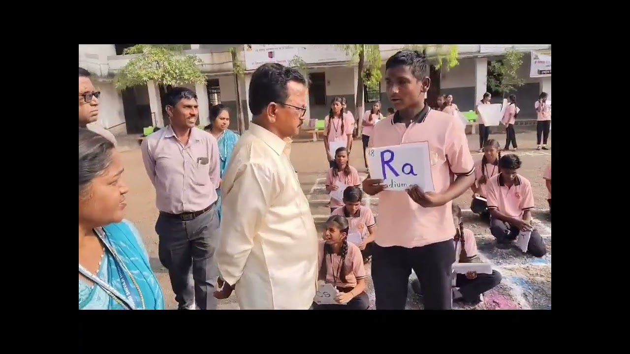 Live Student structure of Periodic Table presented by Shri Shivaji High School, Pusad