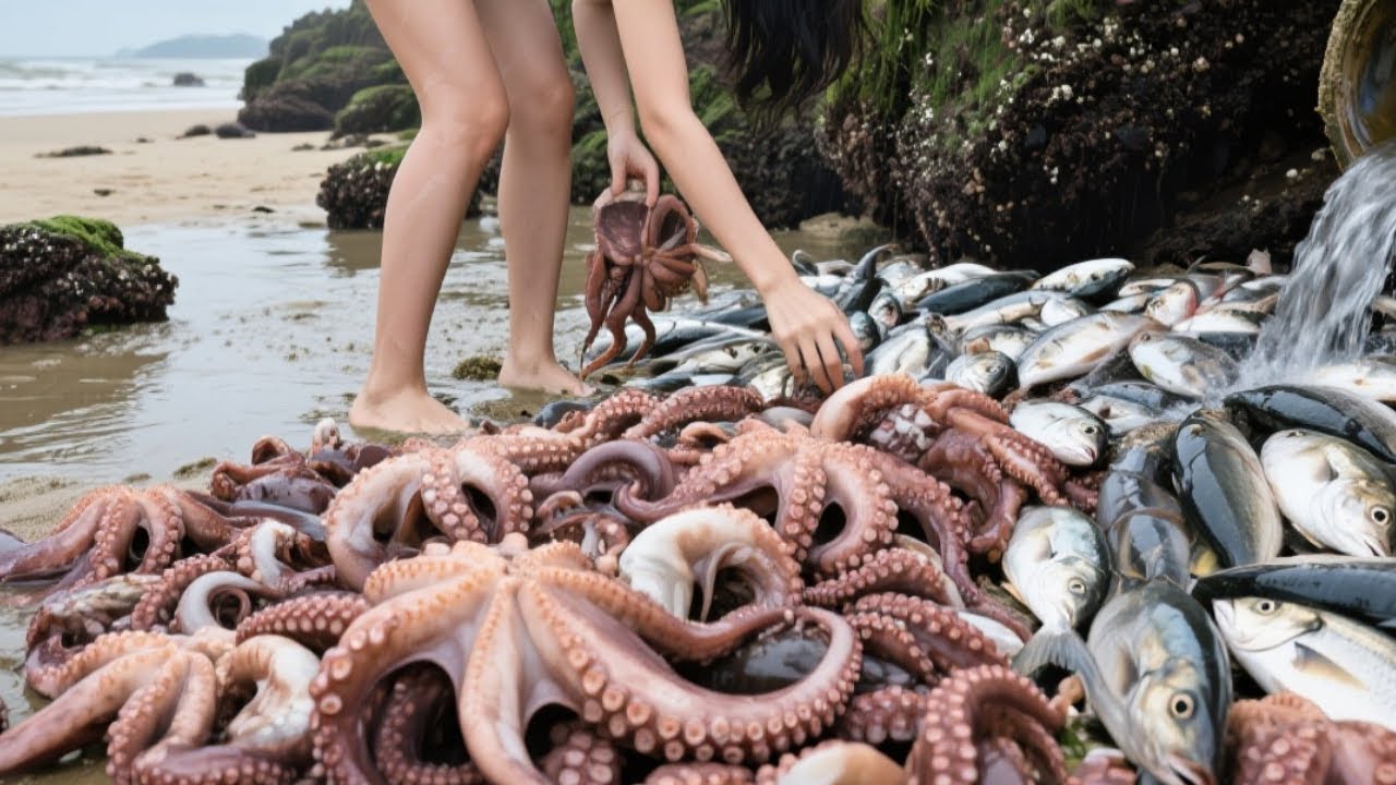 Xiao Zhang Caught The Biggest Fish In History And Found A Bunch Of Octopuses