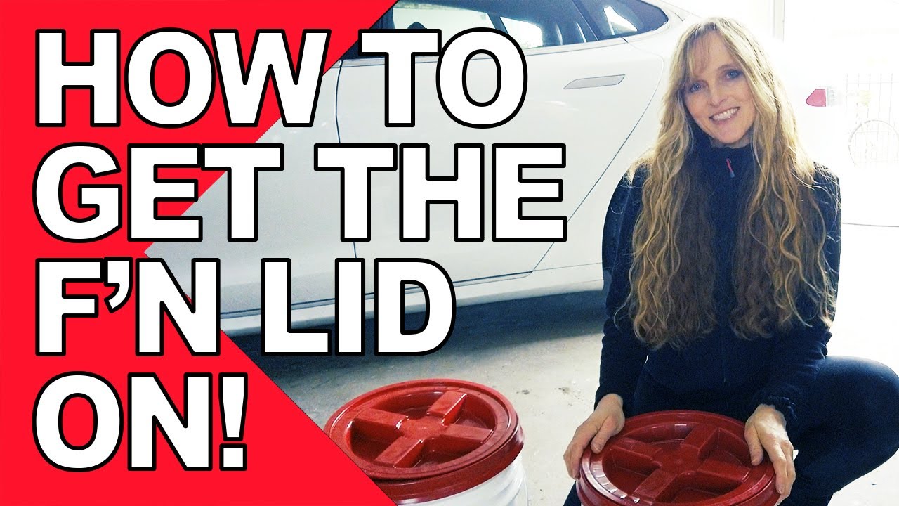 Gamma Seal Buckets - how to install the lid with no rubber mallet 👌