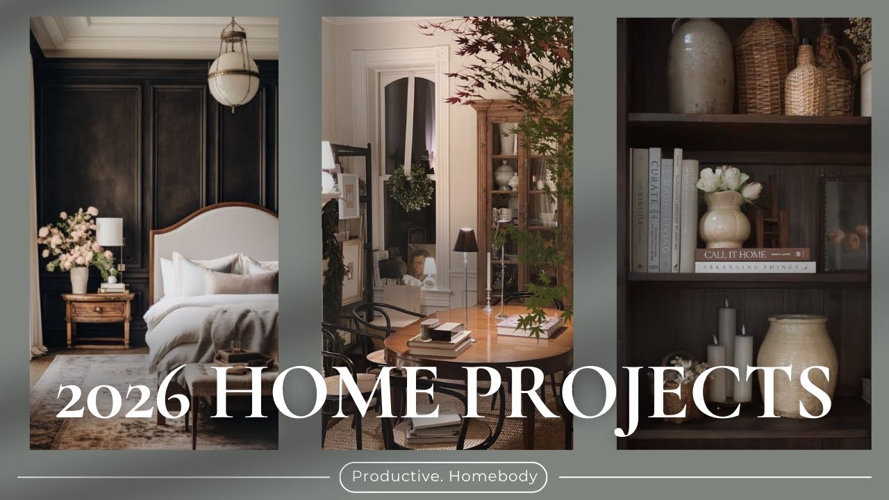 Home Projects for 2026 | Closets, Bookcase, Dining Room Refresh, Master Bedroom
