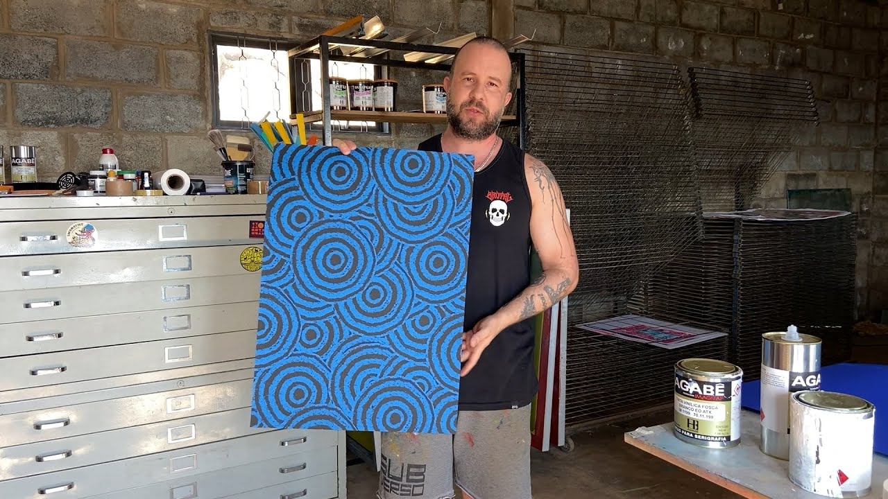 Como imprimir serigrafia em fundo escuro